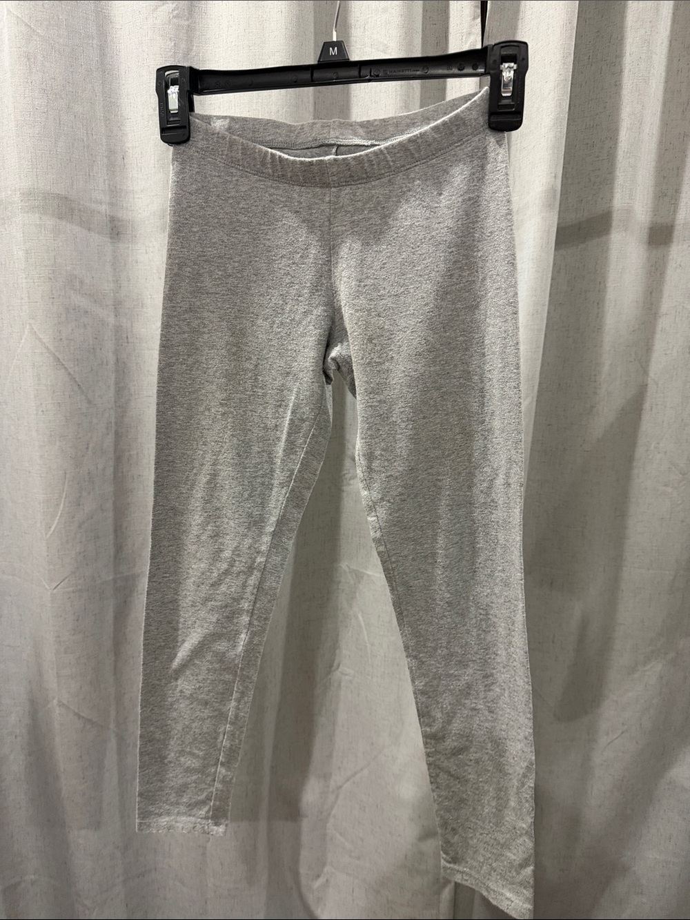 Girls' Stretch Gray Knit Leggings - Everyday Basics